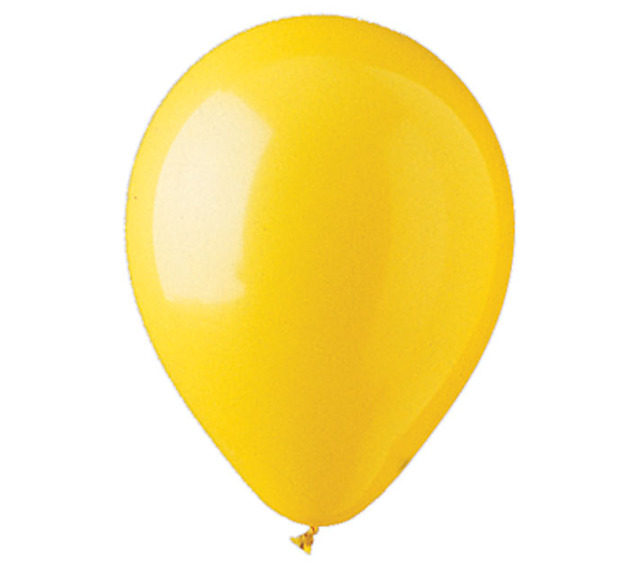 Yellow Helium Latex Balloon